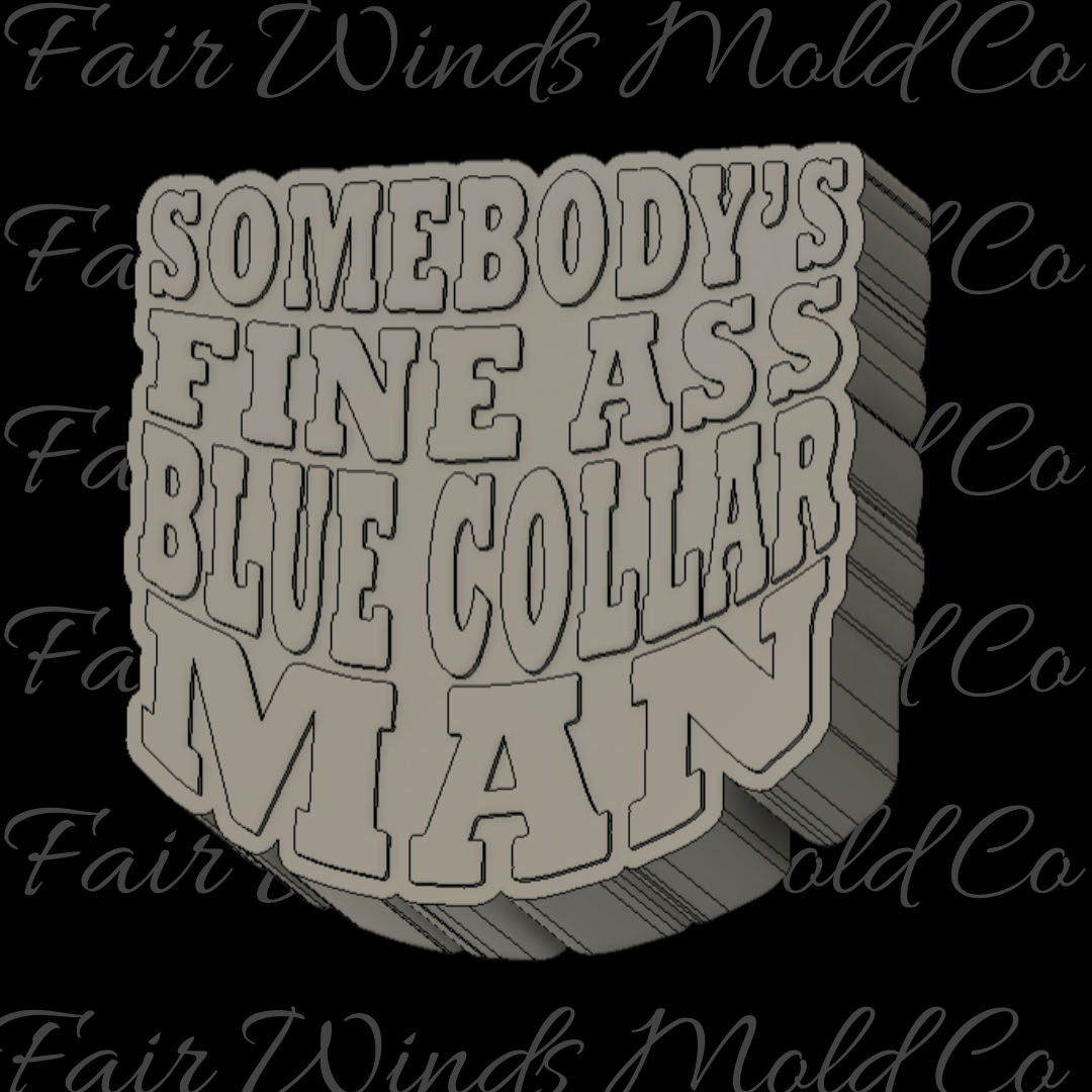 Fine Blue Collar Man