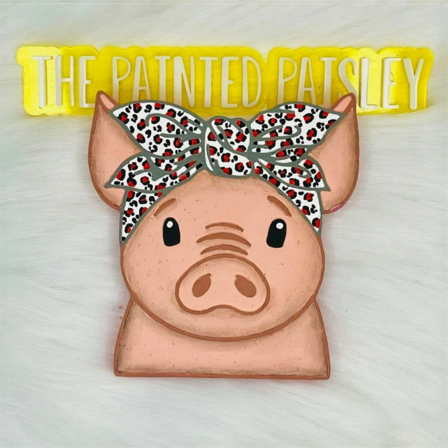 Pig with Bow
