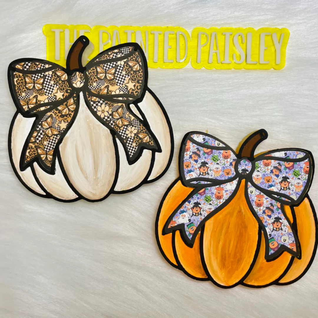 Plain Bow Pumpkin