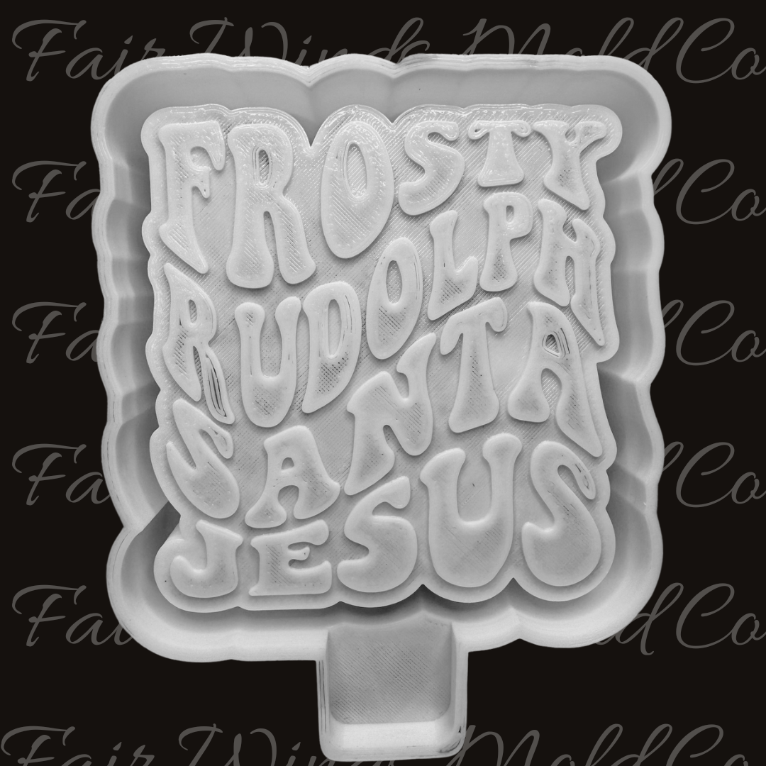 Frosty, Rudolph, Santa, Jesus