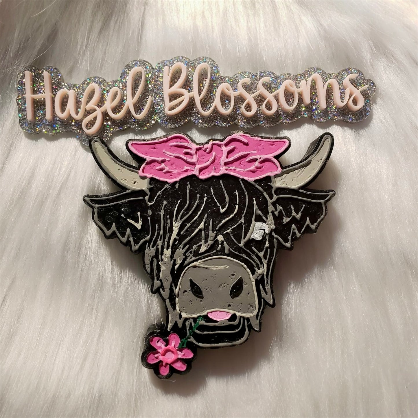 Highland with Bow and Flower