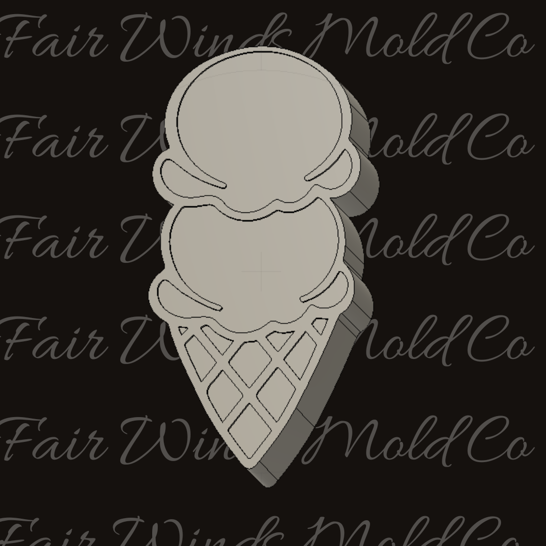 Double Scoop Ice Cream Cone