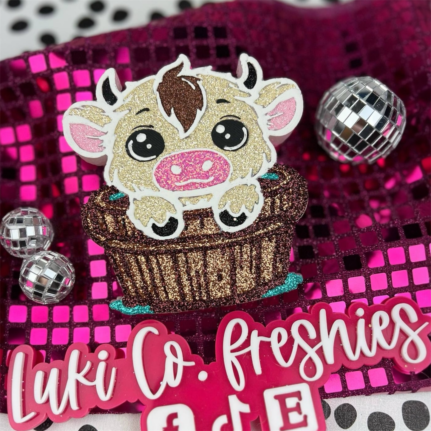 Cute Cow in Bucket