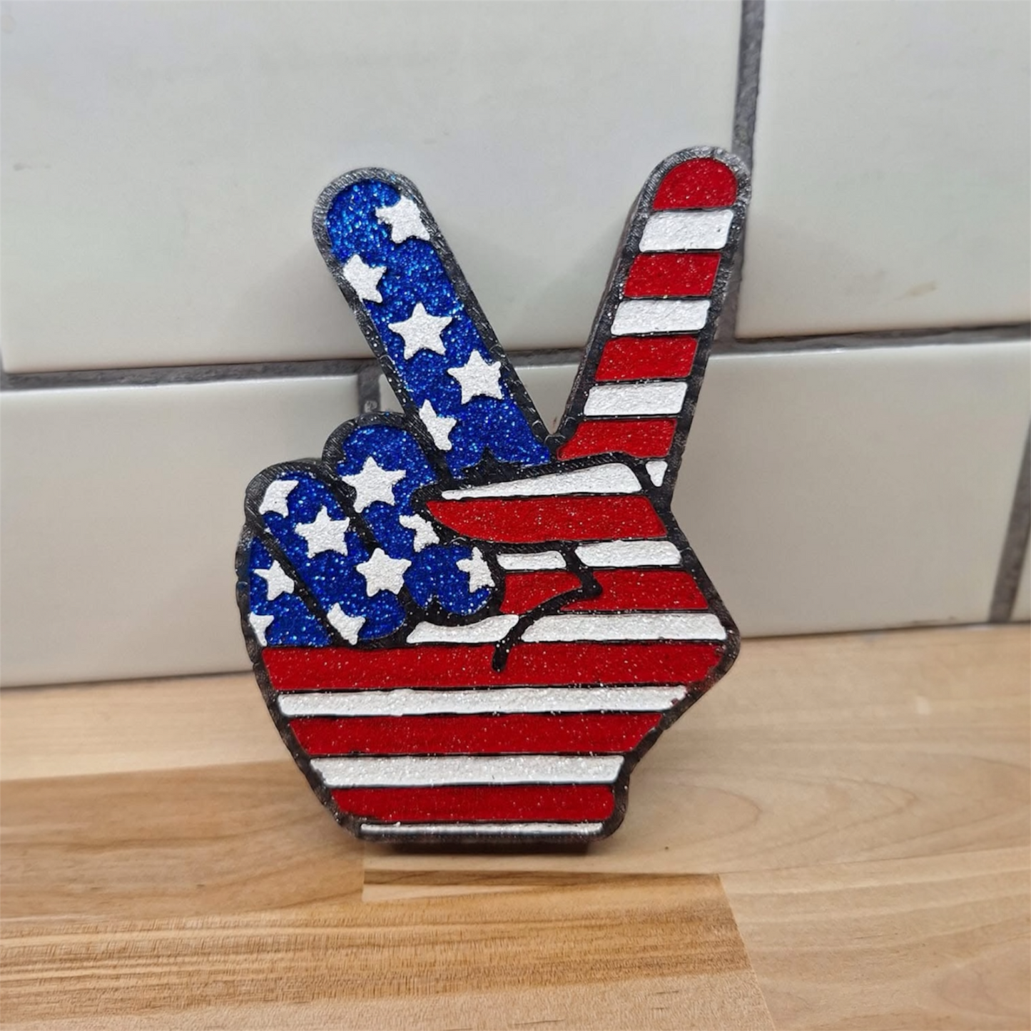 Patriotic Peace Sign
