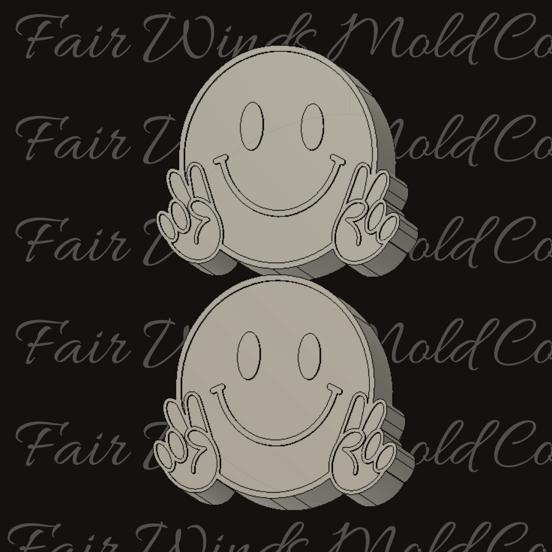 Peace Sign Smiley Face Vents