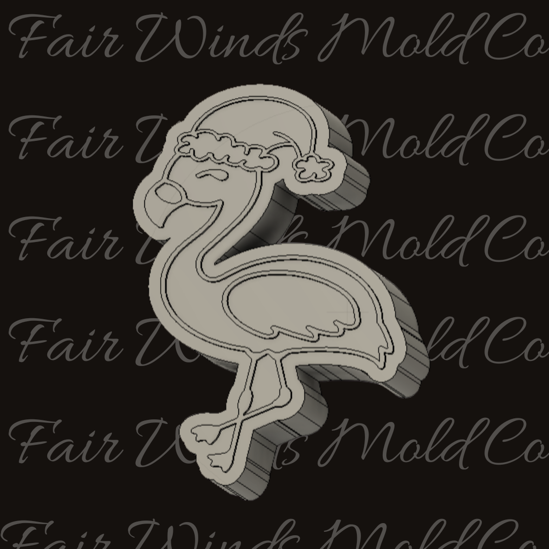 Santa Hat Flamingo