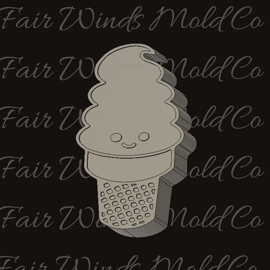 Smiley Ice Cream Cone