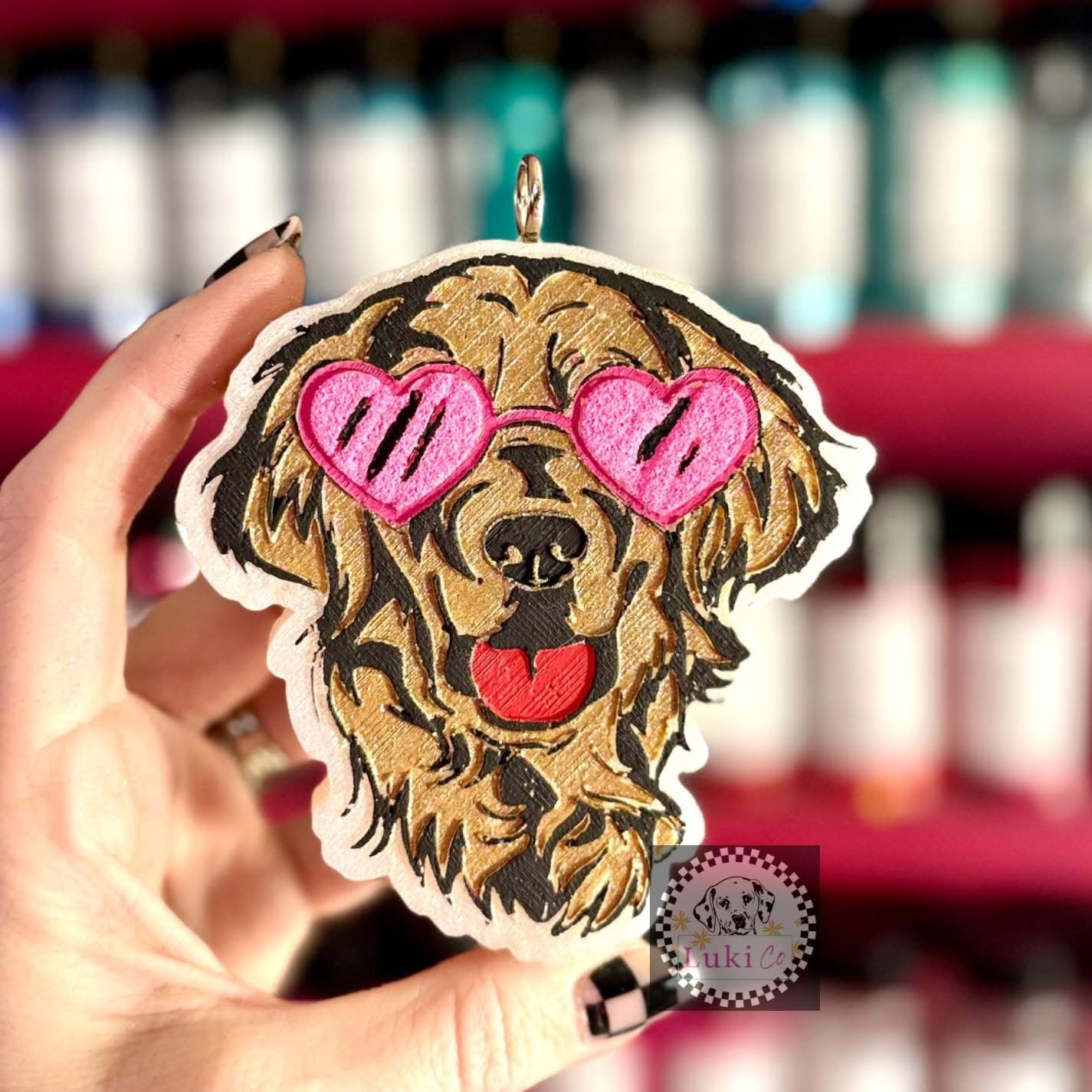 Golden Retriever with Sunglasses