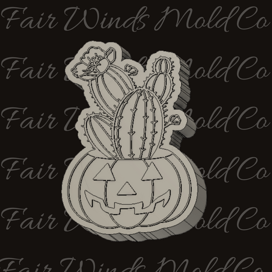 Cactus Jack O' Lantern Planter