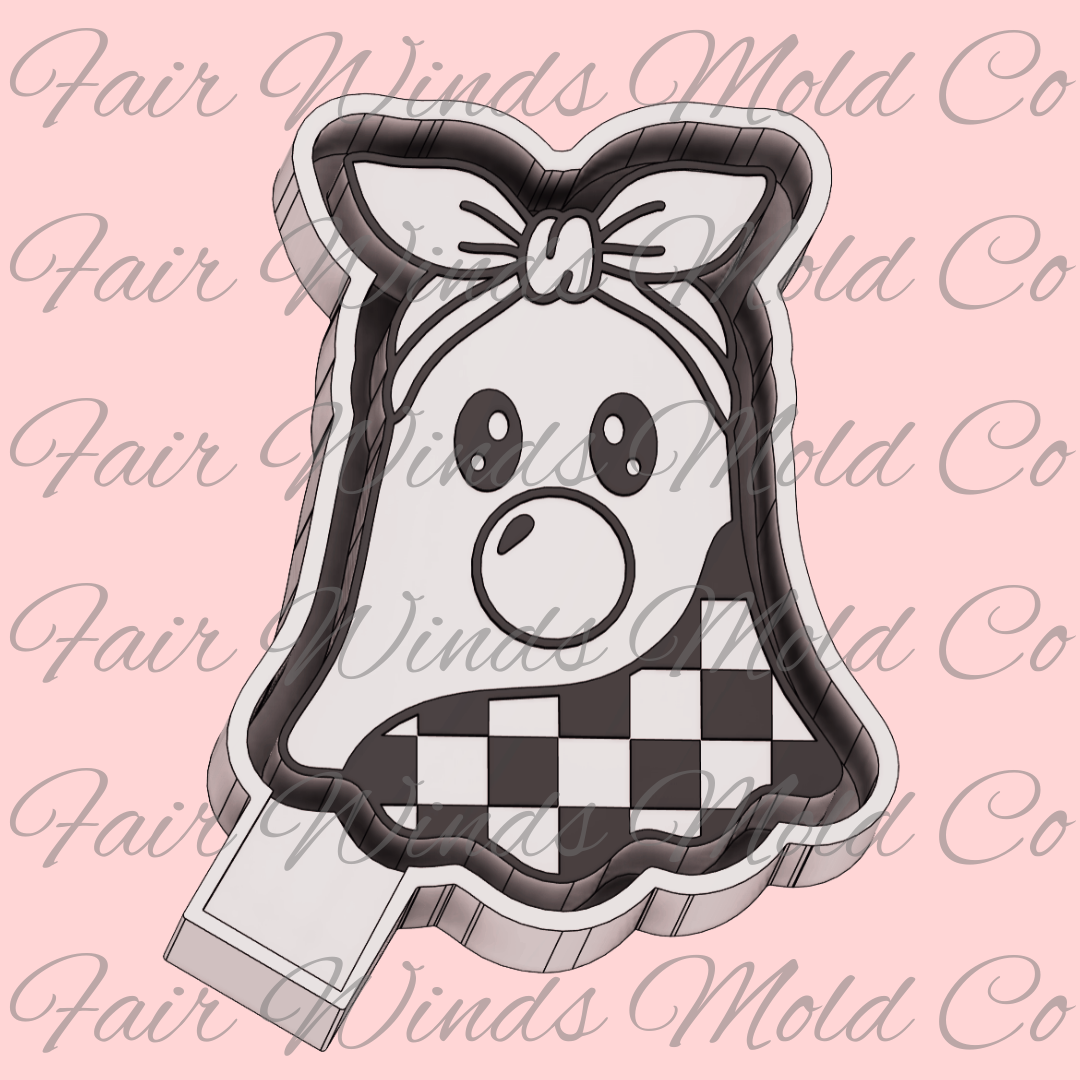 Checkered Bubblegum Ghostie