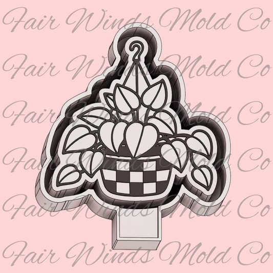 Checkered Hanging Plant