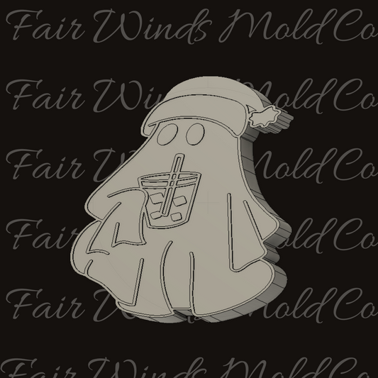 Christmas Iced Coffee Ghost