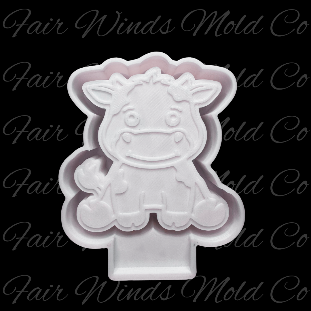 Cute Sitting Cow