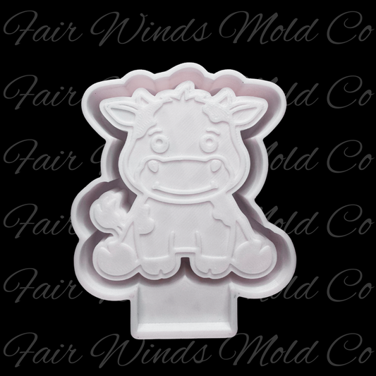 Cute Sitting Cow