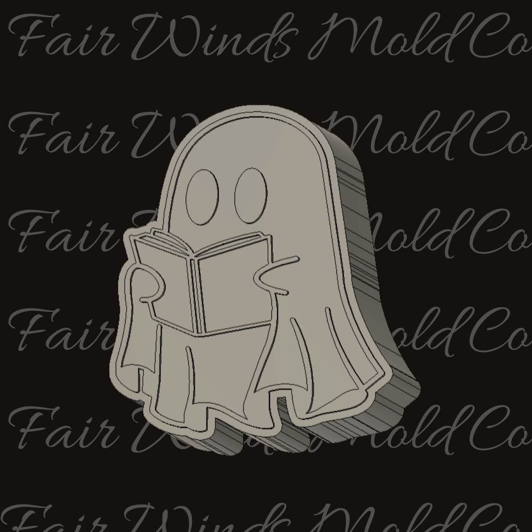 Ghostie Reading a Book