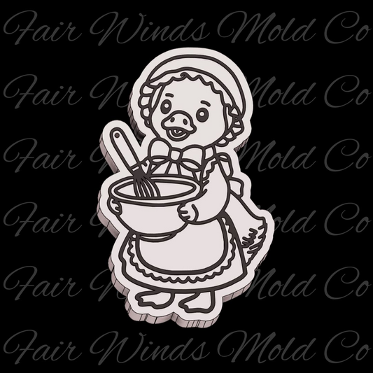 Baking Goose with Mixing Bowl