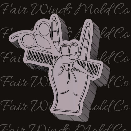 Hair Stylist Rock Hand