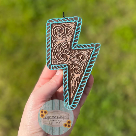 Tooled Lighting Bolt