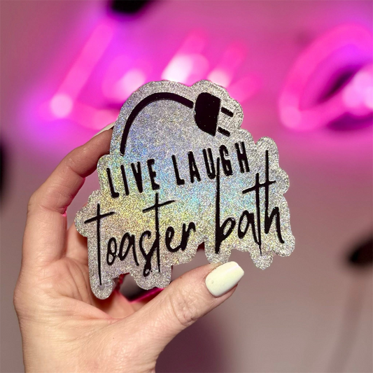 Live Laugh Toaster Bath