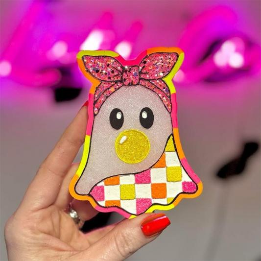 Checkered Bubblegum Ghostie