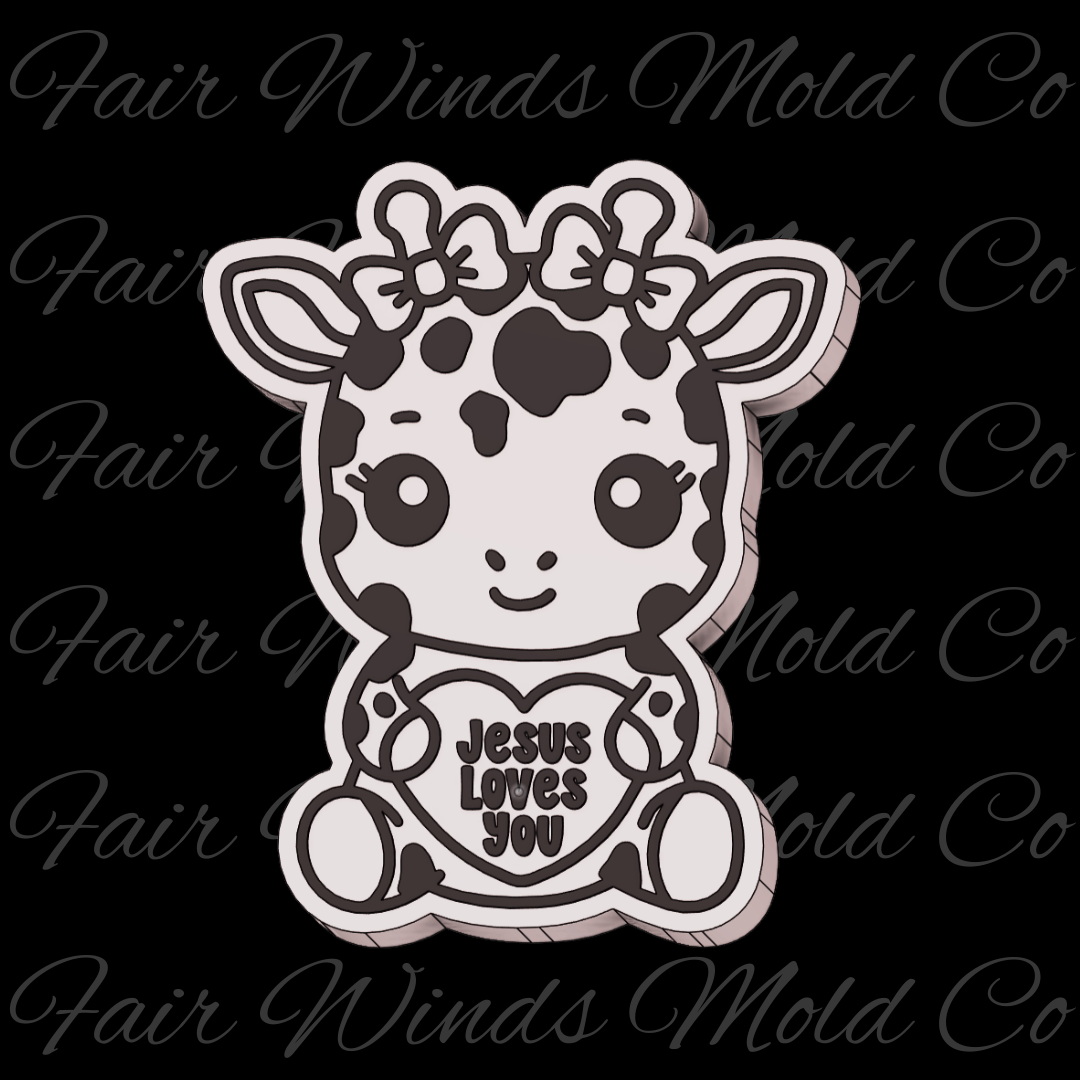 Jesus Loves You Cutesy Giraffe