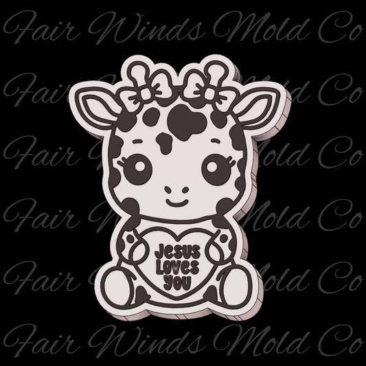 Jesus Loves You Cutesy Giraffe