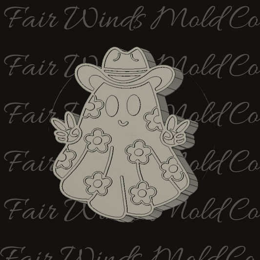 Floral Cowboy Ghostie with Hat